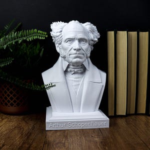 Arthur Schopenhauer Bust, German philosopher Statue, Sculpture Decoration ,Decor image 2