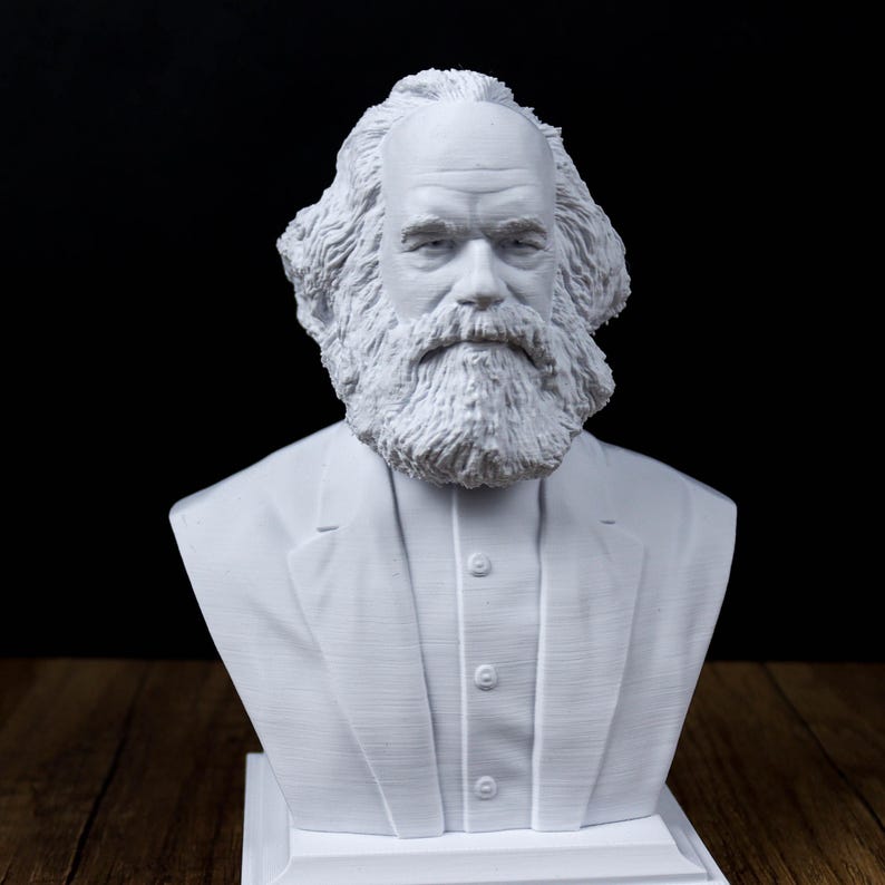 Coleção Pacote de Bustos de Filósofos: Friedrich Nietzsche, Sigmund Freud, Schopenhauer, Karl Marx, Immanuel Kant, Karl Jung, Darwin imagem 6