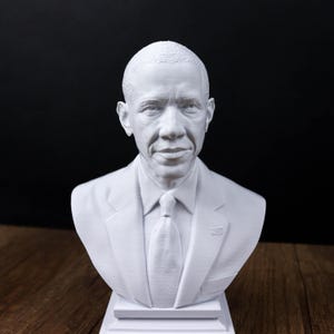 Byst av Barack Obama, skulptur av den 44:e amerikanske presidenten