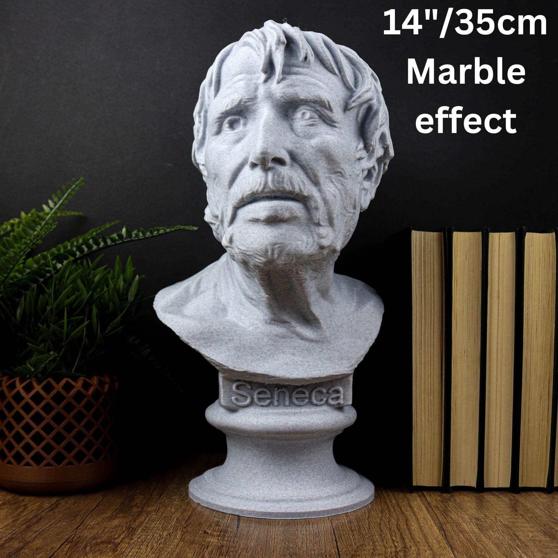 セネカの胸像、ローマのストア派哲学者彫刻 - Etsy 日本
