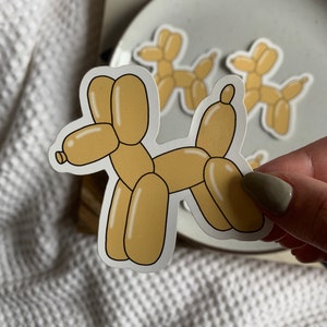 Balloon dog line drawing sticker for planners, electronics and more image 3