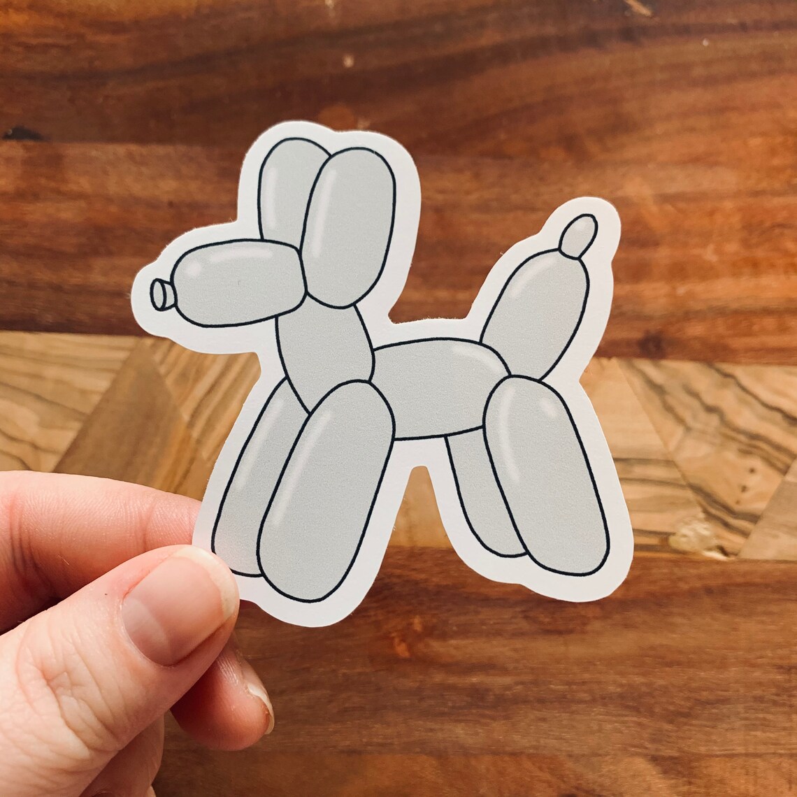 Luftballon Hund Zeichnung Sticker für Planer Elektronik und Etsy
