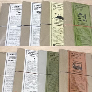 Travelers Notebook Starter&#39;s Kit Special Edition (Narita Airport, Tokyo Station, Starbucks Roastery, Hoshino Resort, Kyoto and Olive)