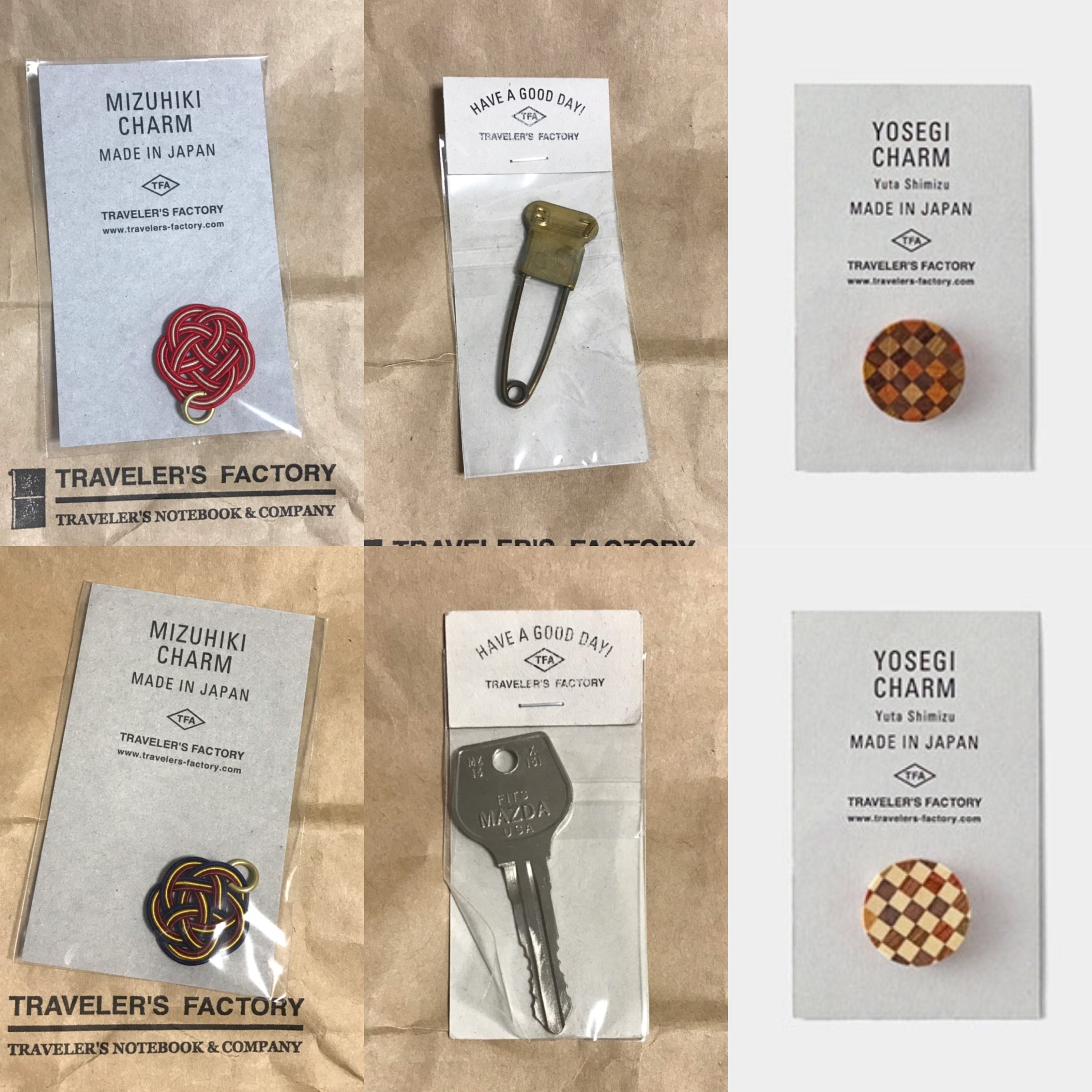 Travelers Factory Charm Yosegi Mizuhiki Vintage Safety Pin Etsy