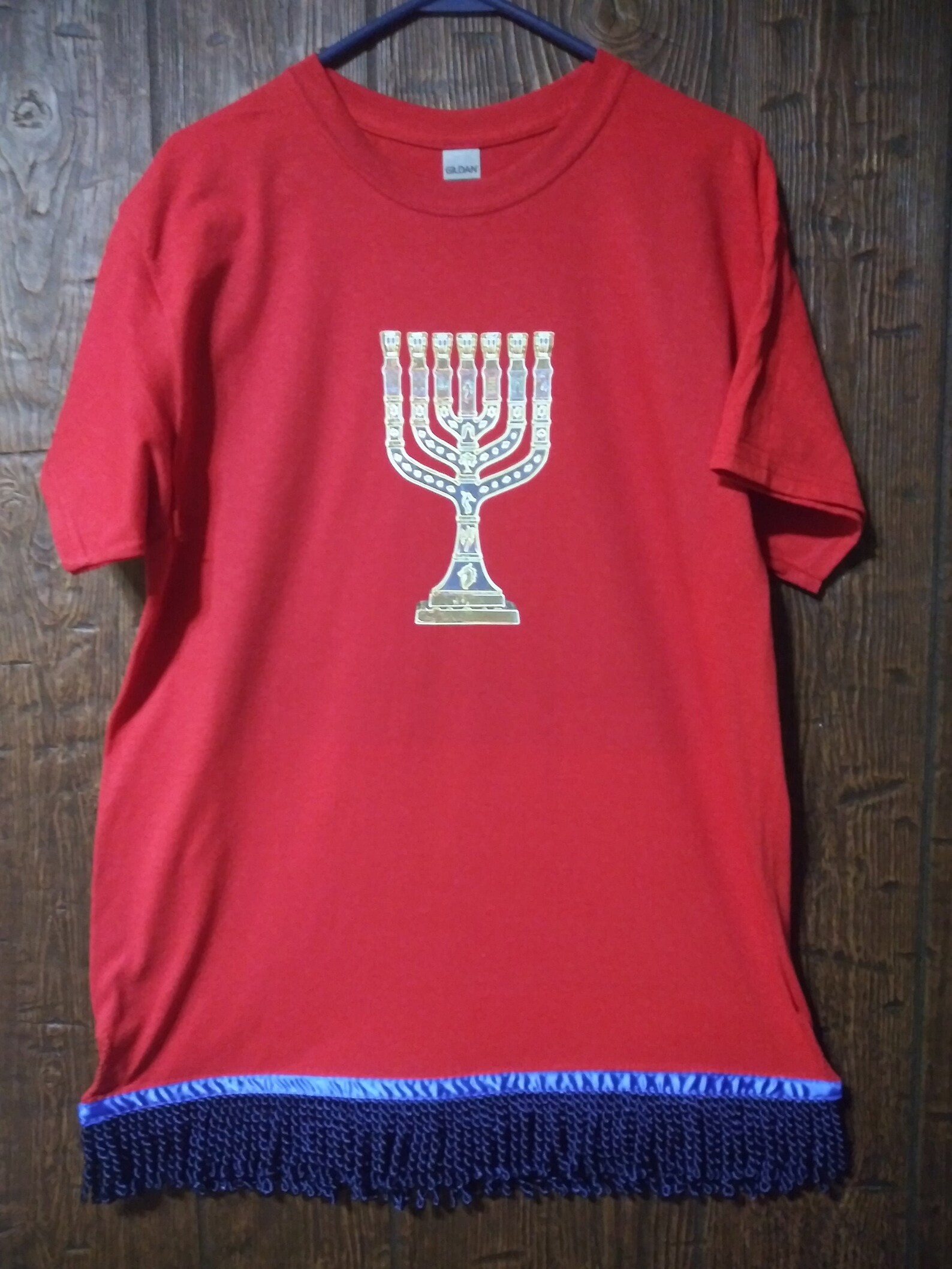 Hebrew israelite shirt w/ fringes | Etsy
