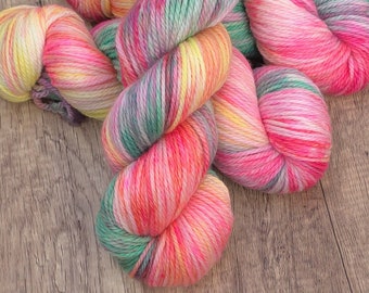 DOLLYS DRESS UP - Aran 100g, Hand Dyed Yarn, Merino, Cashmere and Nylon, Crochet and Knitting Yarn, ooak