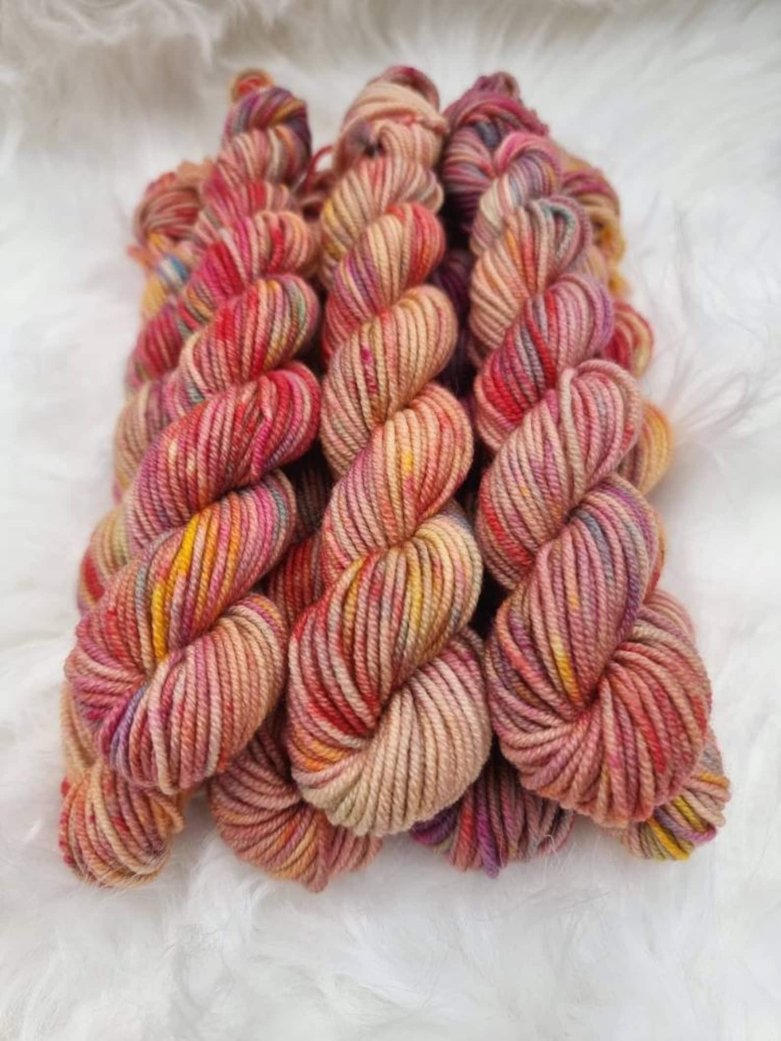 Juicy Fruits 20g DK Yarn Hand Dyed Yarn Mini Skeins 100 Etsy