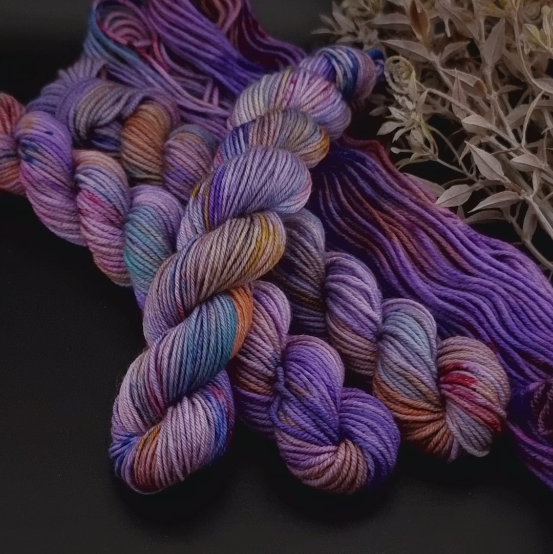 Dusk Horizon 20g Mini Skeins DK and Sock Yarn Hand Dyed Etsy UK