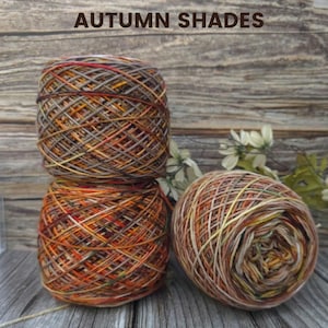 Autumn Shades - Ruffles Scrapcake, 150g Ruffles Hand Dyed Yarns, DK Yarn,Merino Wool, Magicball, Autumn Colours, Hand Dyed Ruffles Yarns,