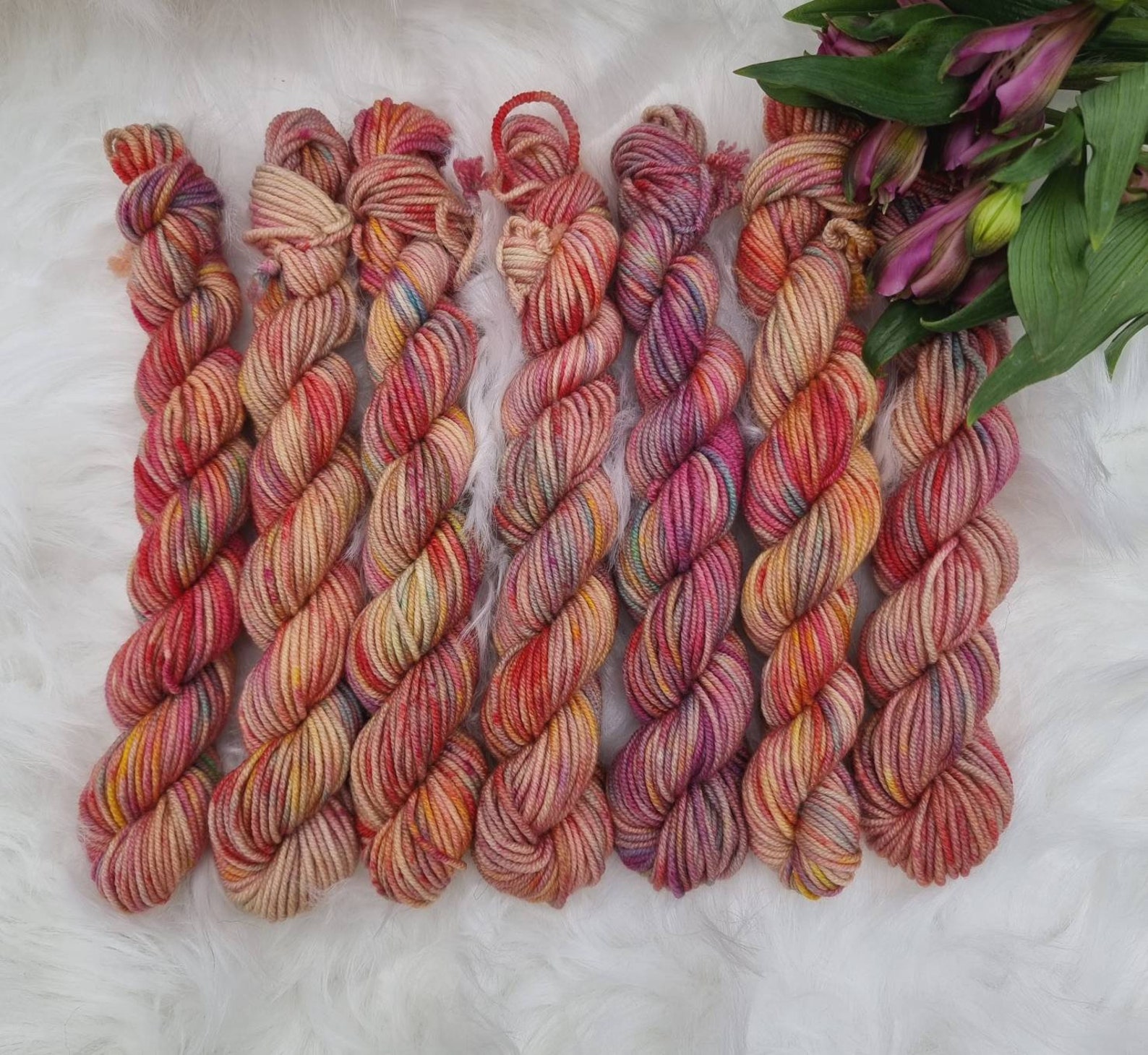 Juicy Fruits 20g DK Yarn Hand Dyed Yarn Mini Skeins 100 Etsy