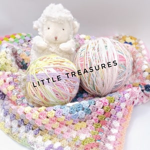 NEW Little Treasures Magicball  - Totally Random 200g, DK Yarns, Scrappy Blankets, Mystery Yarn, ScrappyBall, Ruffles Yarn included