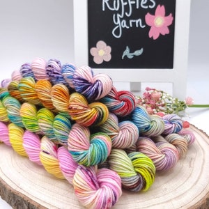 Lucky Dip Grab Bags -  300g Lucky Dip Hand Dyed Yarns in DK or SOCK, Mystery Yarns,  Crochet and Knitting, Scrappy Blankets