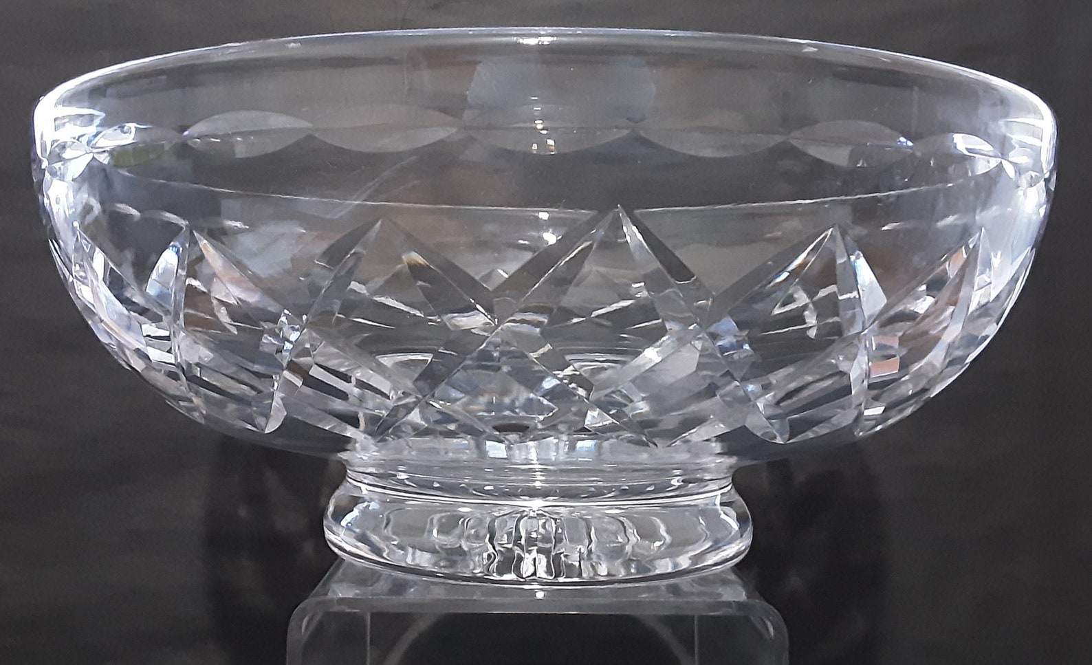STUART Crystal Compote / Footed Fruit Bowl Centrepiece Etsy