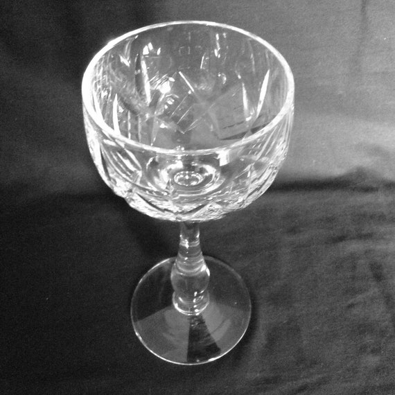LONDON Cut Hock Wine Glass / Glasses 6 7/8" Thomas WEBB Crystal LONDON Cut Hock Wine Glass / Glasses 6 7/8" Thomas WEBB Crystal
