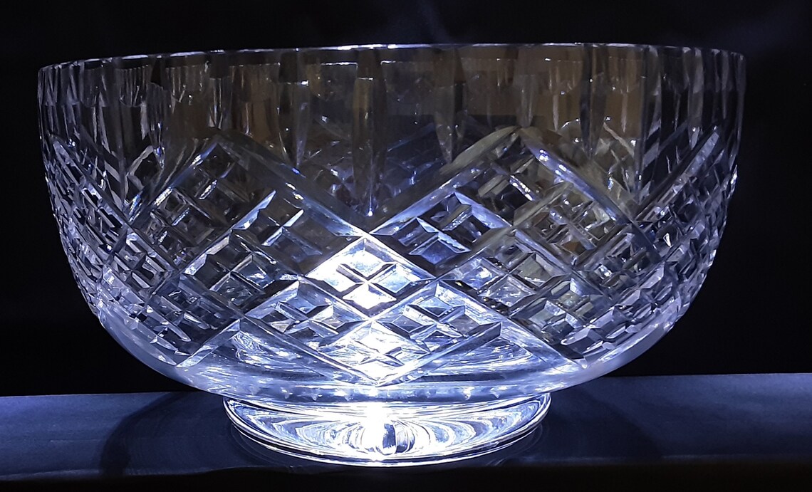 EDINBURGH Crystal Lead Crystal Footed Fruit Salad Bowl 4 Etsy