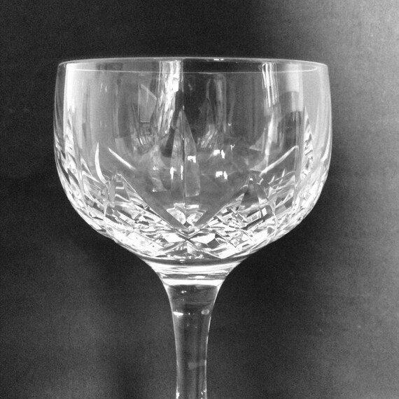 LONDON Cut Hock Wine Glass / Glasses 6 7/8" Thomas WEBB Crystal LONDON Cut Hock Wine Glass / Glasses 6 7/8" Thomas WEBB Crystal