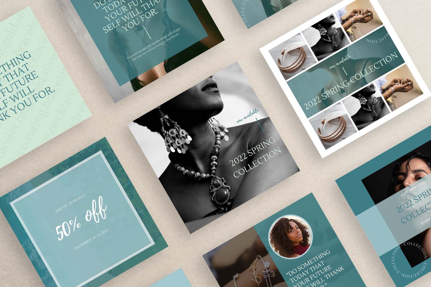 Elegant Instagram Bundle of 30 Post Templates Created in Canva - Etsy