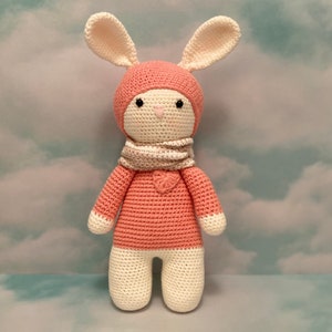 CONEJO DE PASCUA, Amigurumi, Regalo de bebé, Juguete de ganchillo, Decoración de guardería