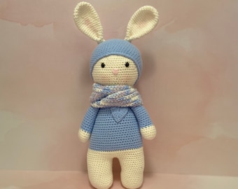 CONEJO DE PASCUA, Amigurumi, Regalo de bebé, Juguete de ganchillo, Decoración infantil