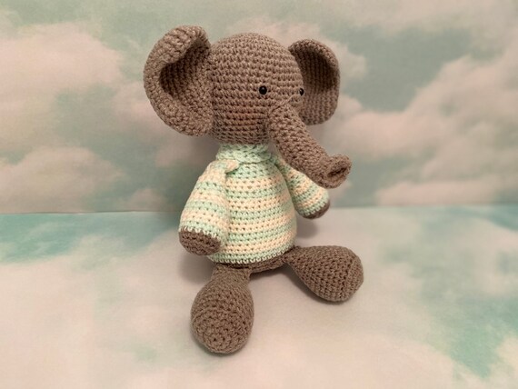 Baby Amigurumis Para Regalar BABY ELEPHANT, Amigurumi, Regalo De