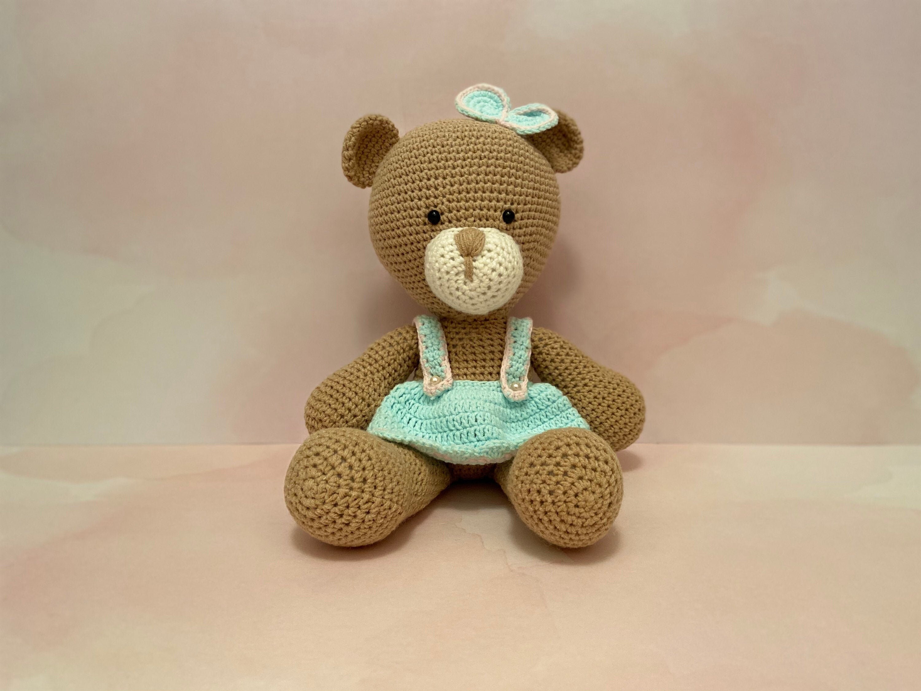 OSITO DE PELUCHE, Amigurumi, Regalo para bebés, Guardería, Peluche, Osos, Decoración de guardería, Juguete