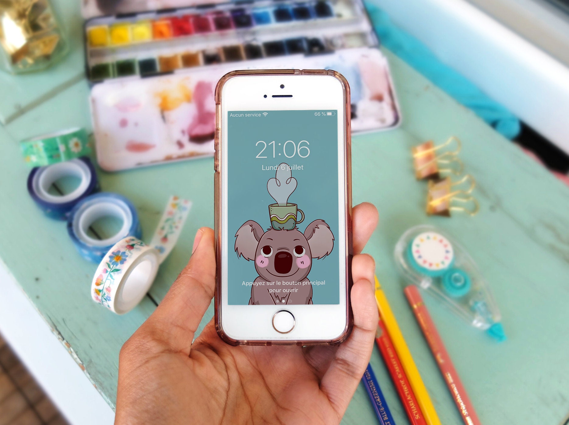 Telefon Wallpaper Koala Break Time Iphone Wallpaper Etsy