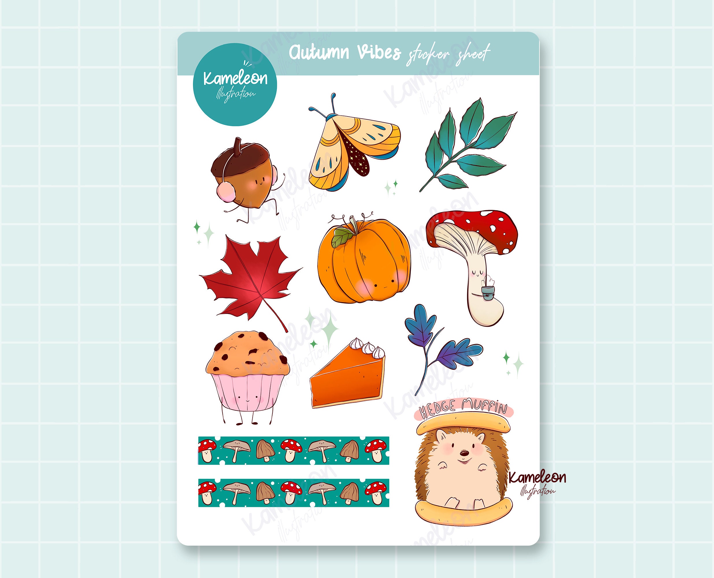 20% off Cozy Autumn Stickers Bundle – PapergeekCo