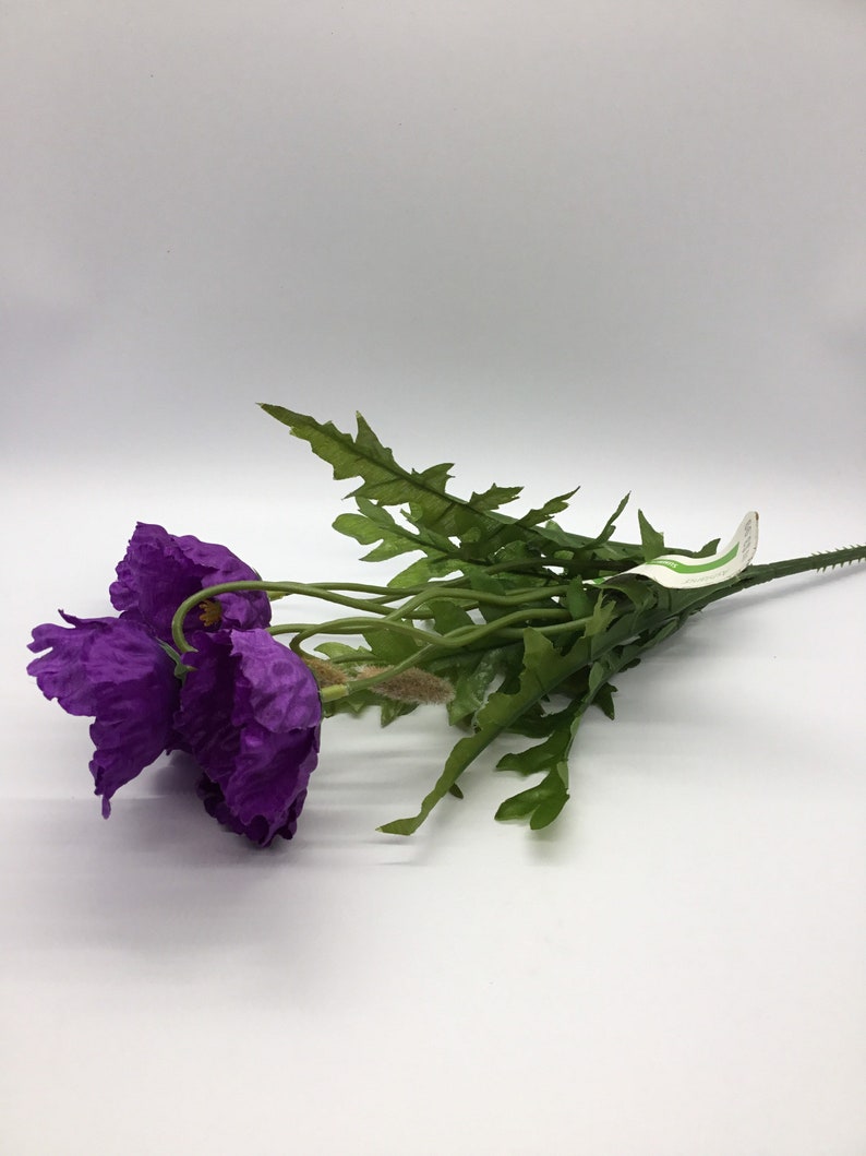 Ashland Bush Gerbe Purple Flower Stem Artificial Lowers Etsy