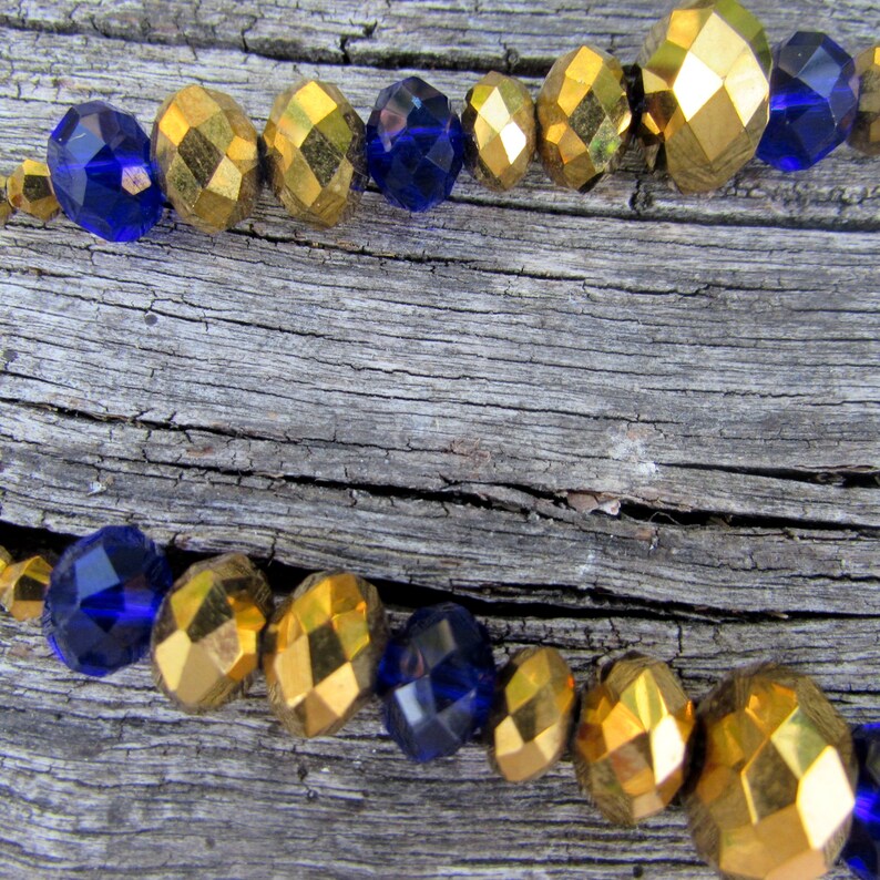 Purple Feather Gold Skull Blue Crystal Ball Beaded Necklace Etsy