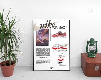 Nike Air Max 1 Poster A3/A2/A1 - Etsy