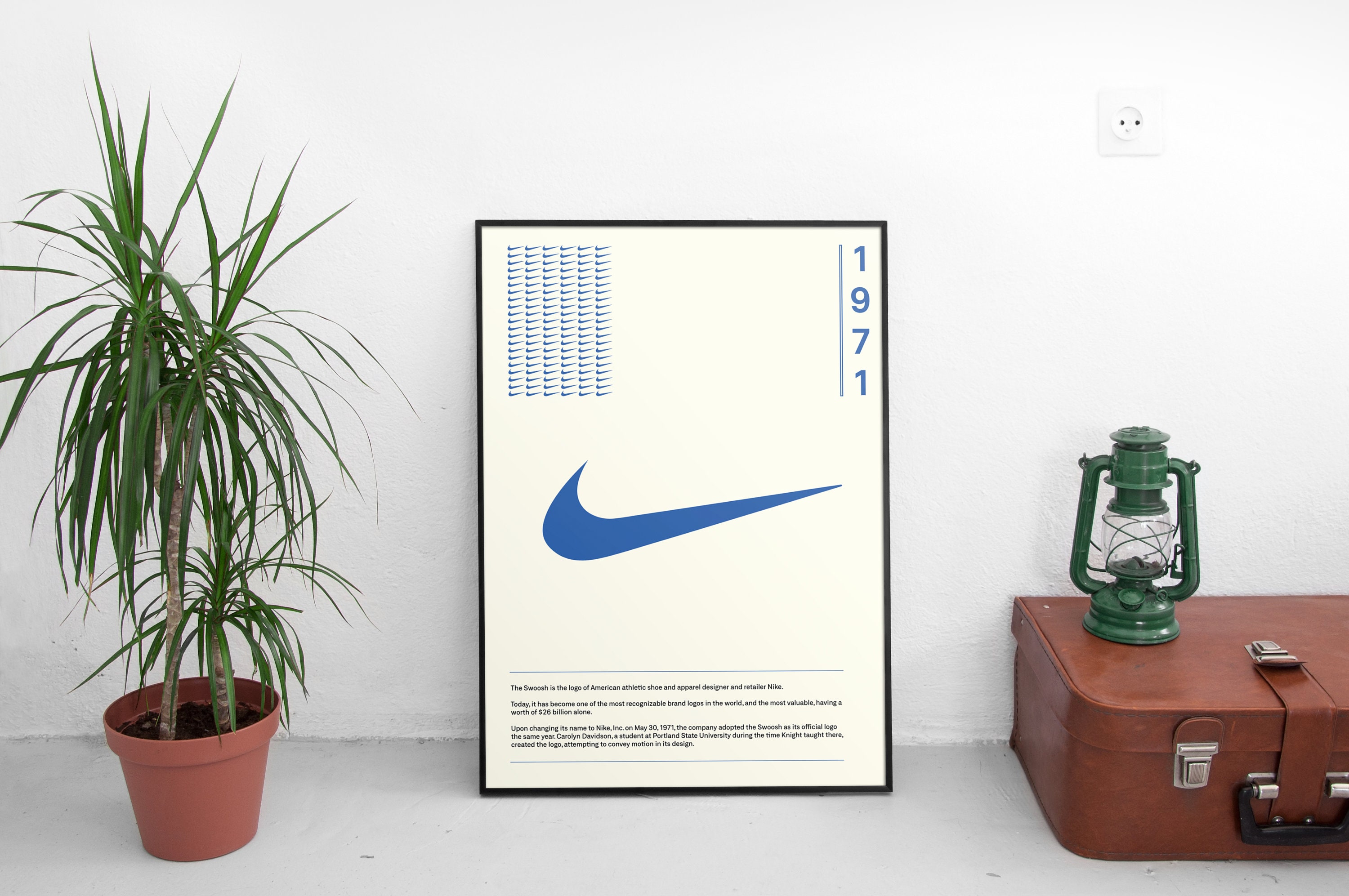 Póster del logotipo de Nike - España