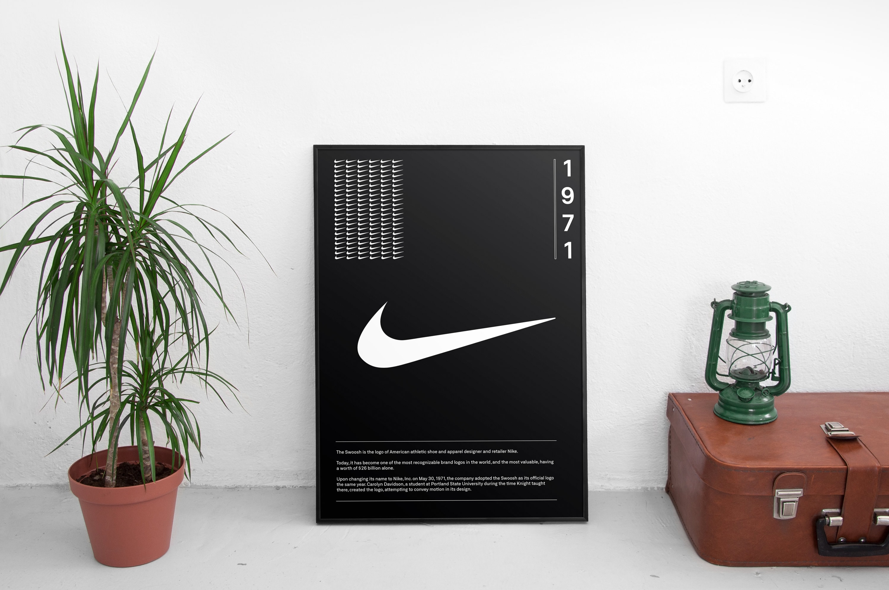 Póster del logotipo de Nike - España