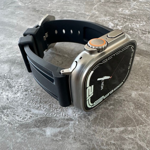 Bracelet montre plongée silicone noir