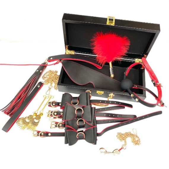 9pcs BDSM Set Bondage Toys Set for Couples. Sex Games Handcuffs Whip Erotic  Body Set Adults Toys With Box Fetish Submission Valentines Gift 