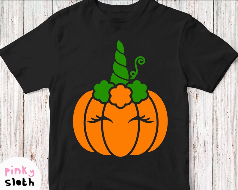 Download Pumpkin Unicorn Svg Halloween T-shirt Svg Cut File Girl | Etsy