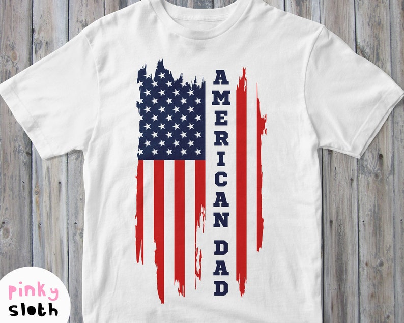 Download American Dad Svg Father Shirt with Flag Svg Cut File for ...