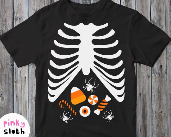 Download Halloween Shirt Svg Thorax Skeleton X Ray Rib Cage With Etsy