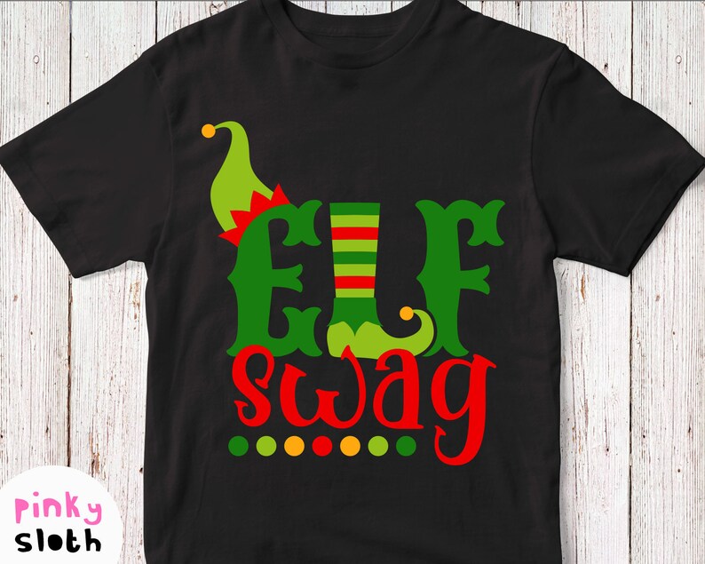 Download Elf Swag Svg Kids Christmas Shirt Svg Cut Print ...