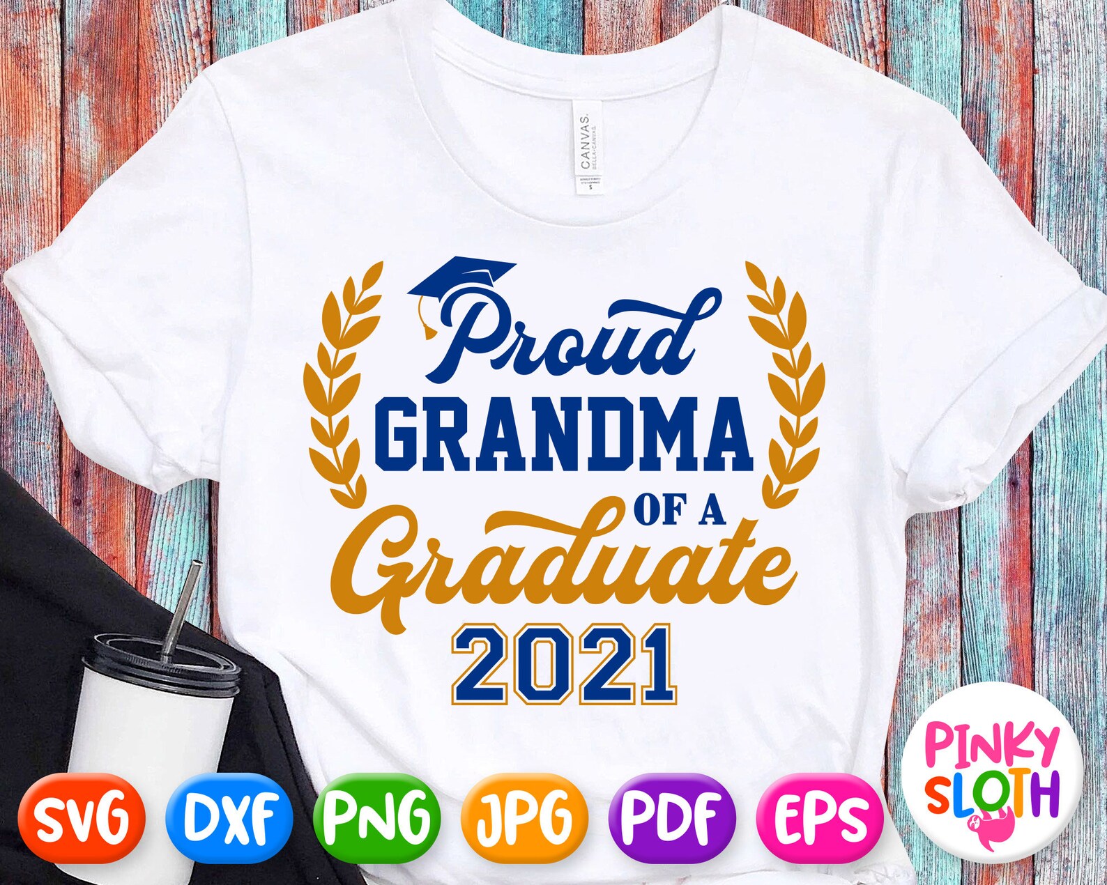 Proud Grandma Of A Graduate Svg Grad's Grandmother Shirt Etsy