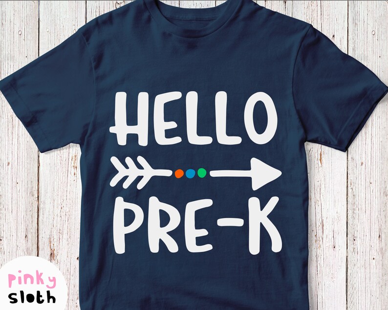 Hello PreK Svg Prek Tshirt Svg Baby Girl Boy Cuttable Etsy