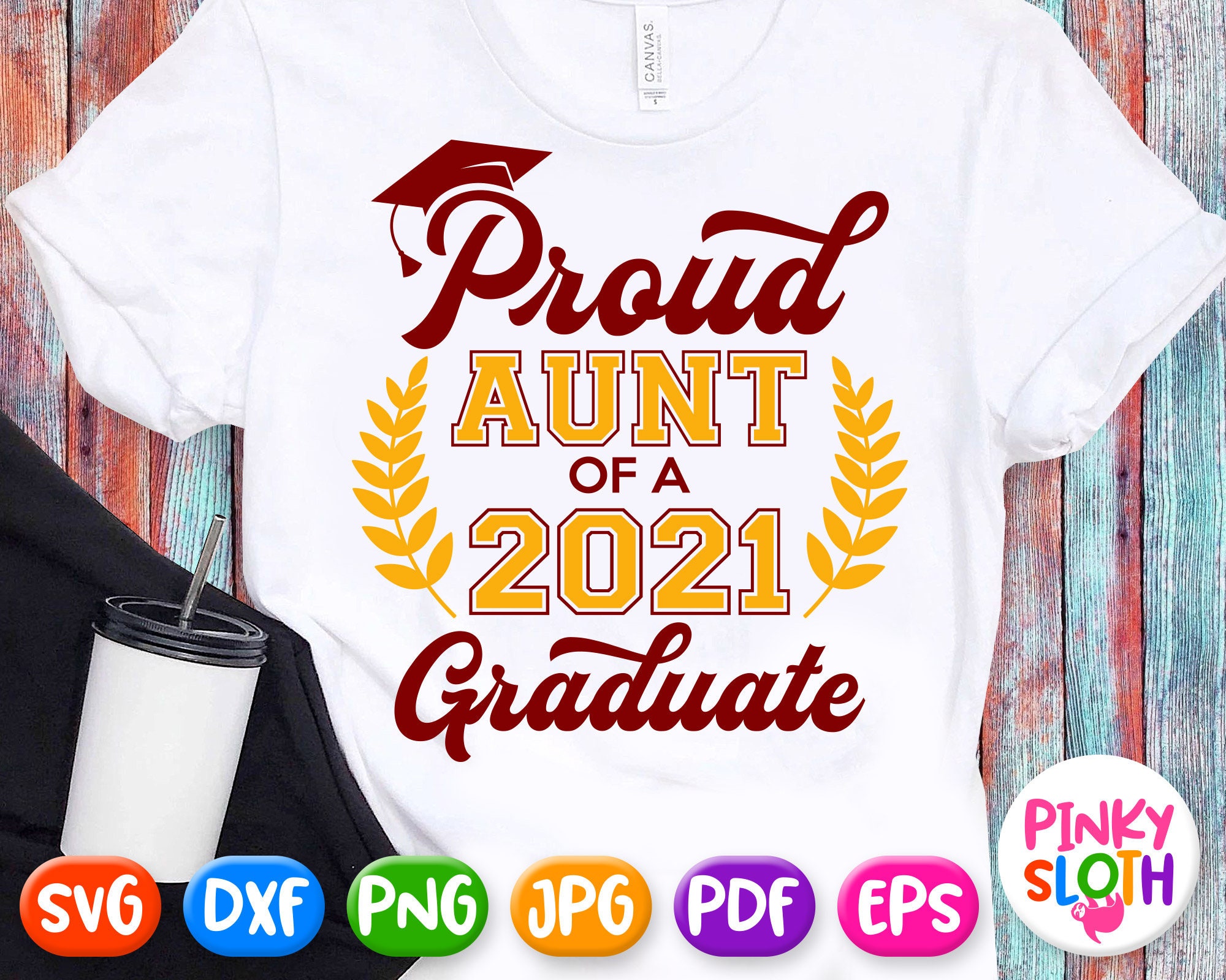 Proud Aunt Of A Graduate Svg Grad's Aunt Shirt Svg Etsy