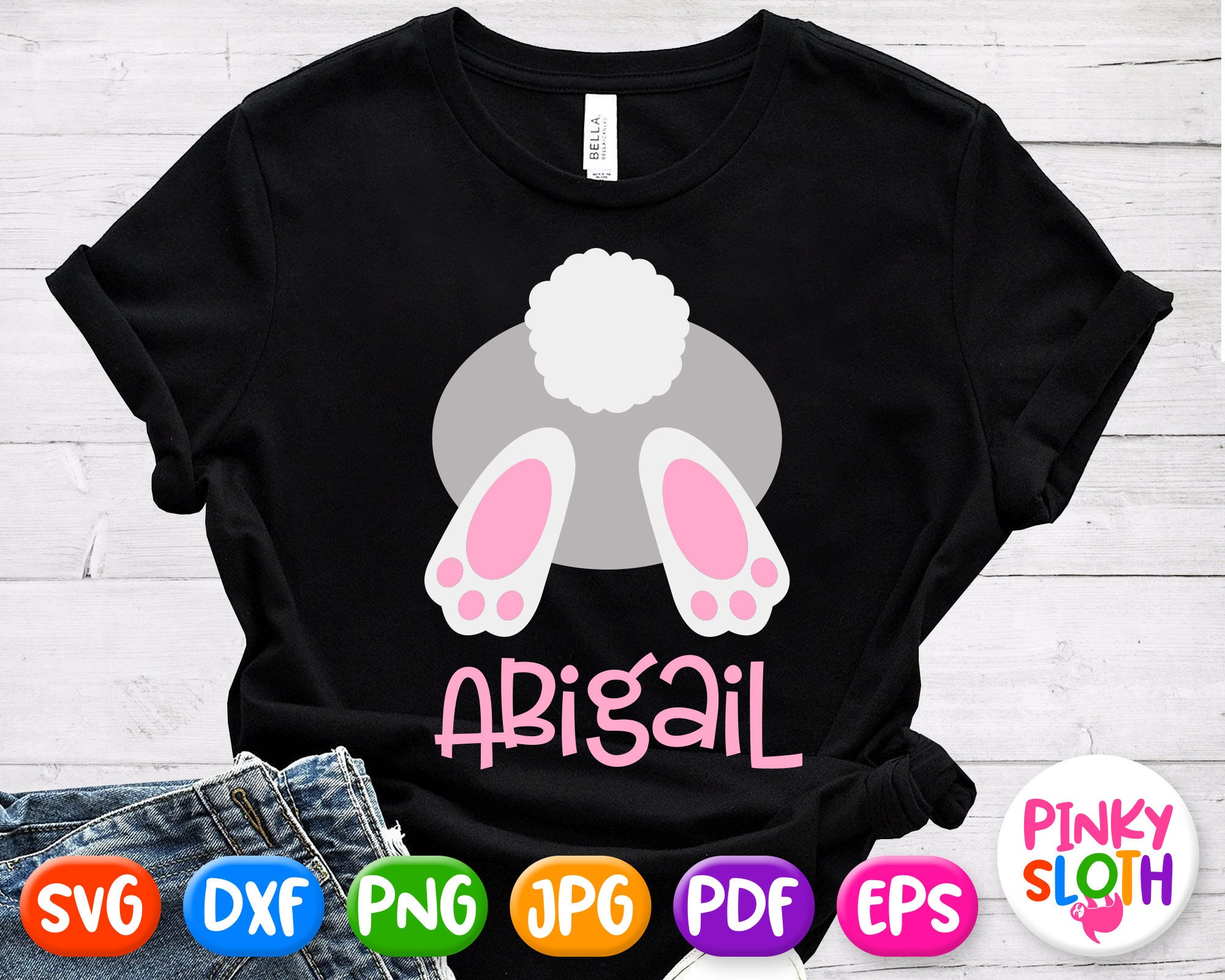 Bunny Girl Svg Girl Easter Shirt svg Design Bunny's Back Etsy
