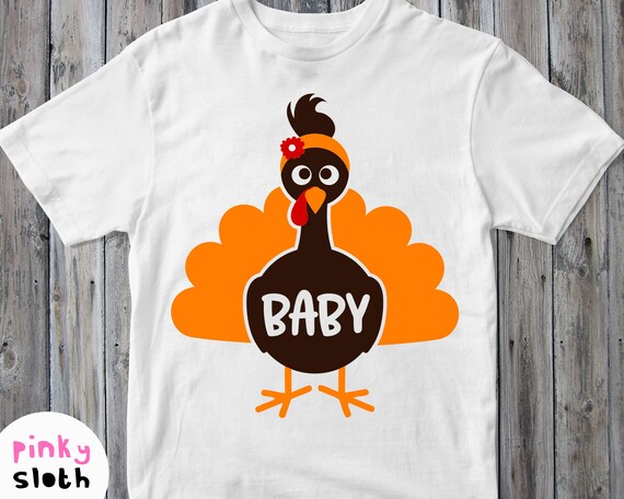 Download Baby Turkey Svg Thanksgiving Day Svg Girl Shirt Svg Cuttable Etsy