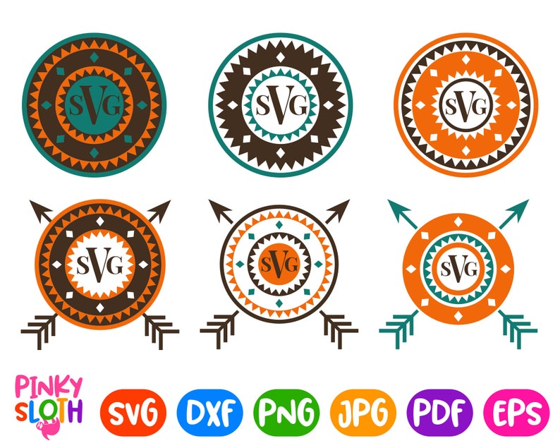 Download Tribal Monogram Svg Initials Border Svg Ethnic Pattern With Arrows Silhouette Cricut Circle Frames Svg Dxf Png Printable Iron On File Digital Drawing Illustration Deshpandefoundationindia Org