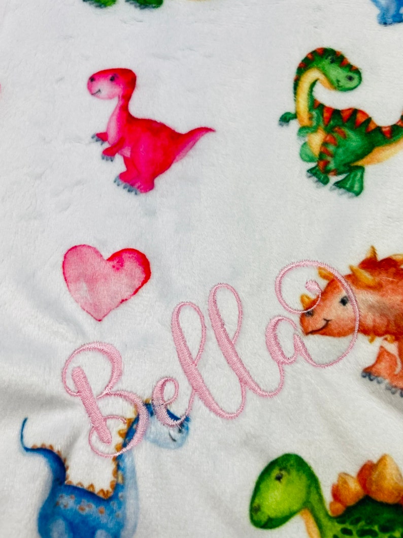 Baby Dinosaur Blanket Baby Lovey Girl Dino Girls Dinosaur Etsy