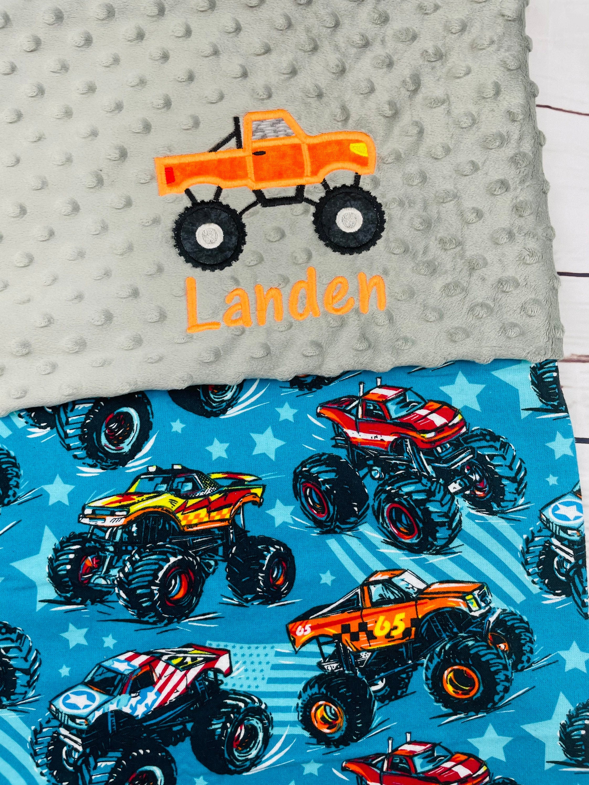 Monster Truck Blanket Monster Truck Dirt Track Flag Cone