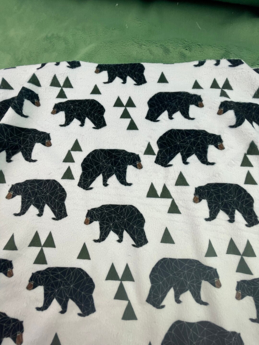Geometric Black Bear Blanket Baby Lovey Lovie Baby Shower Etsy