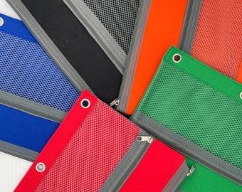 Defective Personalized embroidered back to school Pencil pouch, three-ring Pencil pouch for binder, 3 ring pencil pouch for binder