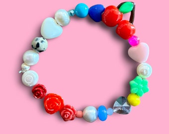 Valentines Cherry Love Charm Bracelet