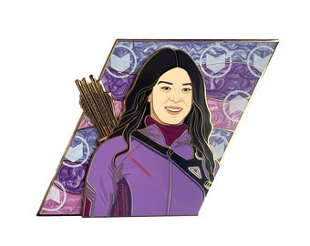 Kate Bishop / Hawkeye ("PORTRAITS" collection) Enamel Pin